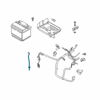 OEM 2018 Lincoln MKZ Battery Tray Vent Diagram - FV6Z-10A818-A