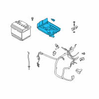 OEM Lincoln Battery Tray Diagram - HG9Z-10732-A