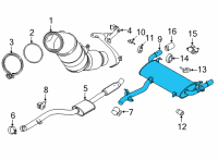 OEM BMW X3 REAR MUFFLER Diagram - 18-30-8-693-955