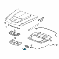 OEM 2017 Cadillac ATS Latch Diagram - 22944771