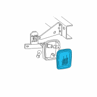 OEM 1999 Ford F-350 Super Duty Tail Light Lens Diagram - D7TZ13450A