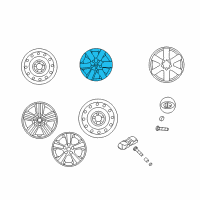 OEM 2007 Kia Optima Wheel Hub Cap Assembly Diagram - 529602G100