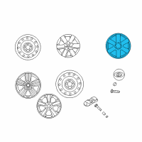 OEM 2009 Kia Optima Wheel Assembly-Aluminum Diagram - 529102G350