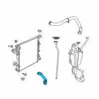 OEM 2016 Ram 1500 Hose-Radiator Outlet Diagram - 52014835AB