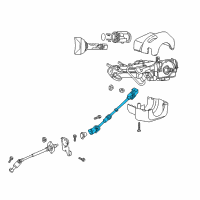 OEM 2002 Jeep Wrangler Intermediate Shaft Diagram - 55315014AD