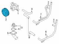 OEM Toyota GR86 Pulley Diagram - SU003-09041