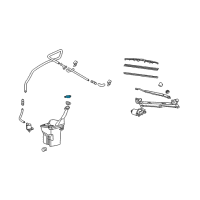 OEM Toyota T100 Cap Diagram - 85316-34050