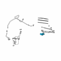 OEM Scion xA Front Motor Diagram - 85110-47080