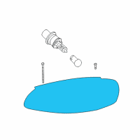 OEM 2002 Dodge Stratus Passengers Headlight Replacement Diagram - 4805820AA