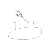 OEM Chrysler Sebring Screw-HEXAGON FLANGE Head Diagram - 6505837AA