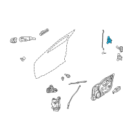 OEM 2012 Lincoln MKZ Upper Hinge Diagram - 6E5Z-5422800-AA