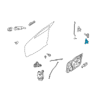OEM 2010 Ford Fusion Lower Hinge Diagram - 6E5Z-5422811-B