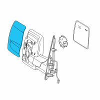 OEM 2020 Nissan NV1500 Telescoping Tow Mirrors - Passenger Side Mirror Skull Caps Diagram - 96373-1PA3E