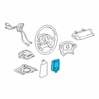 OEM 2003 Cadillac Seville Module, Inflator Restraint Side Sensor & Diagnostic Diagram - 9388260