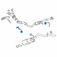 OEM 2020 GMC Canyon Converter & Pipe Hanger Diagram - 23319270