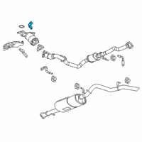 OEM 2020 Chevrolet Colorado Catalytic Converter Upper Bracket Diagram - 12651862