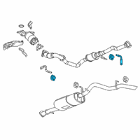 OEM 2015 Chevrolet Colorado Converter & Pipe Hanger Diagram - 23211363