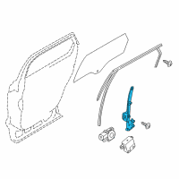 OEM 2018 Lincoln MKX Window Regulator Diagram - FA1Z-5827008-C