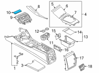 OEM 2021 BMW 430i xDrive INSERT MAT, COMPARTMENT, FRO Diagram - 51-16-6-806-842