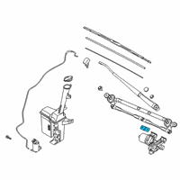 OEM 2022 Hyundai Venue Crank Arm-W/SHLD WIPER Motor Diagram - 98160-G8000