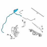 OEM 2016 Nissan Altima Tube-Washer, Windshield Diagram - 28935-9HS0A