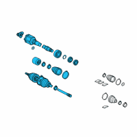 OEM 2013 Lexus RX450h Shaft Assembly, Front Drive Diagram - 43410-0W350