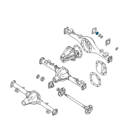 OEM 1998 Nissan Frontier Nut Lock Rear AXL Diagram - 43084-R9000