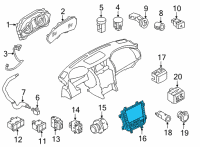 OEM 2021 Infiniti QX80 Switch Assy-Preset Diagram - 25391-6JE0A