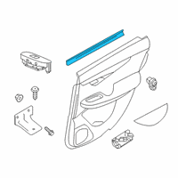 OEM 2019 Infiniti QX50 Seal-Rear Door Inside, RH Diagram - 82834-5NA0A