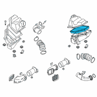 OEM 2020 BMW 750i xDrive Air Filter Element Diagram - 13-71-8-699-812