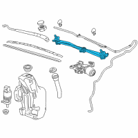 OEM Chevrolet Cruze Wiper Linkage Diagram - 95971326