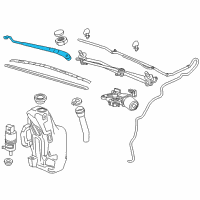 OEM Chevrolet Cruze Wiper Arm Diagram - 95971328