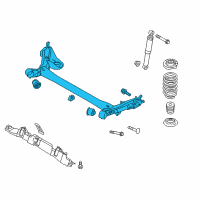 OEM Hyundai Veloster Torsion Axle Complete Diagram - 55100-2V501