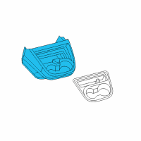 OEM 2016 Nissan NV3500 Cover-Instrument Lower, Center Diagram - 68922-1PA0A