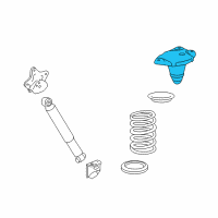 OEM Toyota Highlander Spring Seat Diagram - 48049-0E011