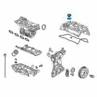 OEM 2019 Acura ILX Cap Assembly, Oil Filler Diagram - 15610-REZ-A00