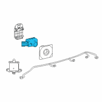 OEM 2018 Lexus RX450h Sensor, Ultrasonic Diagram - 89341-48040-A0