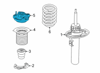 OEM BMW SUPPORT BEARING, FRONT Diagram - 31-30-6-879-227