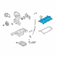 OEM 2008 Nissan Rogue Cover Assy-Valve Rocker Diagram - 13264-JG30A