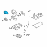 OEM 2013 Nissan Rogue Cover Assembly-Valve Timing Control Diagram - 13041-JA01A