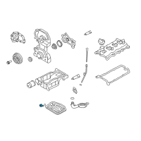OEM 2019 Nissan Pathfinder Plug Drain Diagram - 11128-01M0B