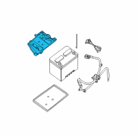 OEM 2015 Nissan Altima Bracket Assembly-Battery Mounting Diagram - 64860-3TA0A