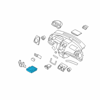 OEM 2009 Pontiac G3 Cup Holder Diagram - 94566248