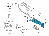 OEM Toyota Corolla Cross Linkage Assembly Diagram - 85150-0A050