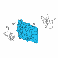 OEM 2005 Honda Element Shroud (Denso) Diagram - 19015-PZD-A01