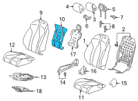 OEM 2022 Acura MDX Heater Complete, Front Diagram - 81124-TYA-A21