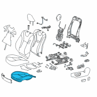 OEM 2022 Toyota Prius AWD-e Seat Cushion Pad Diagram - 71512-47150