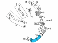 OEM 2021 GMC Yukon XL Inlet Pipe Diagram - 55490626