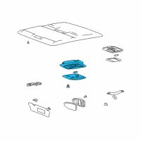 OEM Hyundai XG350 Room Lamp Assembly Diagram - 92830-39000-CI