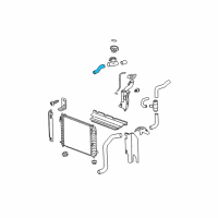 OEM 2008 Chevrolet HHR Upper Hose Diagram - 15241777